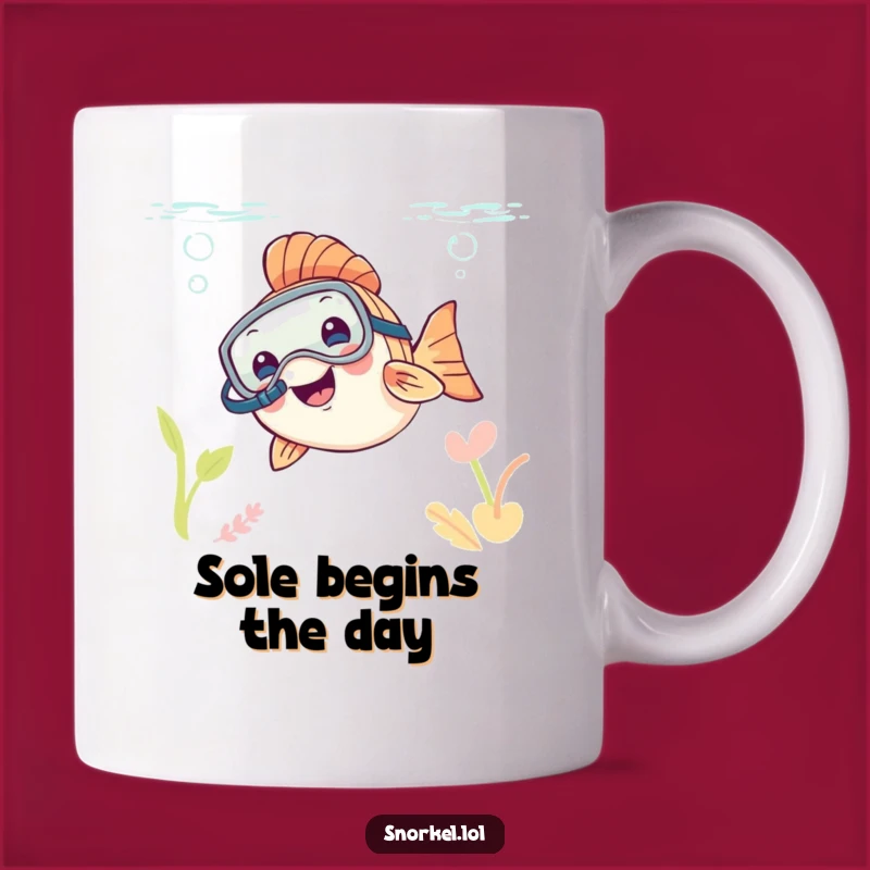 Funny Fish Snorkeler Mug: Happy Vibes, Perfect Gift for Beach Lovers!