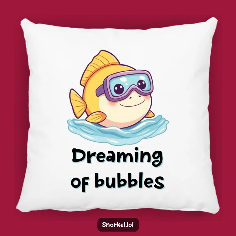 Funny Fish Snorkel Pillow: Soft Peek Fish Cushion for a Hilarious Gift!