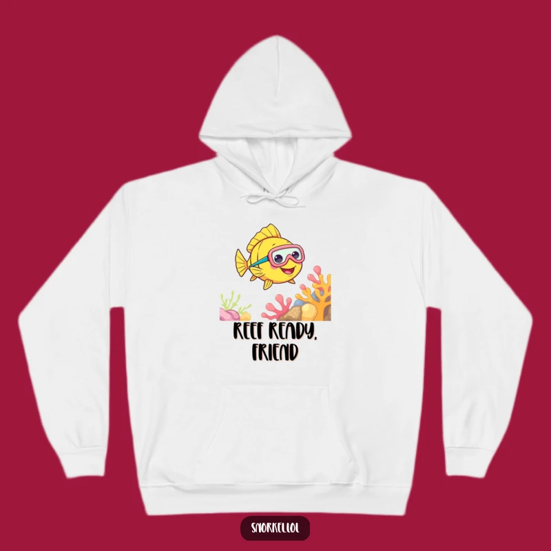 Funny Fish Snorkel Hoodie: Cozy Comfort & Coral Reef Gift