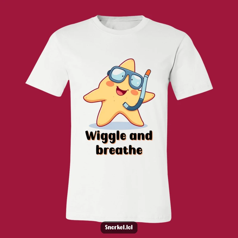 Funny Starfish Snorkeler T-Shirt: Wiggle Your Way, Perfect Gift!